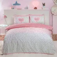 Dalmatian Single Duvet Cover Set - Pink