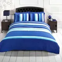 Detroit Double Duvet Cover Set - Blue, Cotton