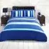 Detroit King Size Duvet Cover Set - Blue, Cotton