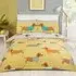 Dolly Dachshund Single Duvet Cover Set - Blue, Cotton