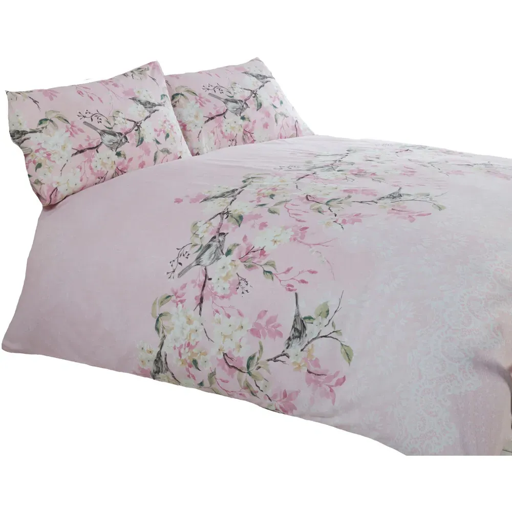Eloise Super King Duvet Cover Set - Pink, Cotton