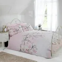 Eloise Super King Duvet Cover Set - Pink, Cotton