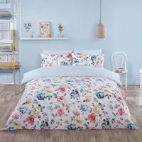 Emilia Single Duvet Cover Set - Silver