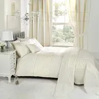 Everdean King Size Duvet Set - Cream