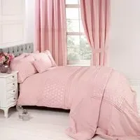 Everdean King Size Duvet Set - Pink