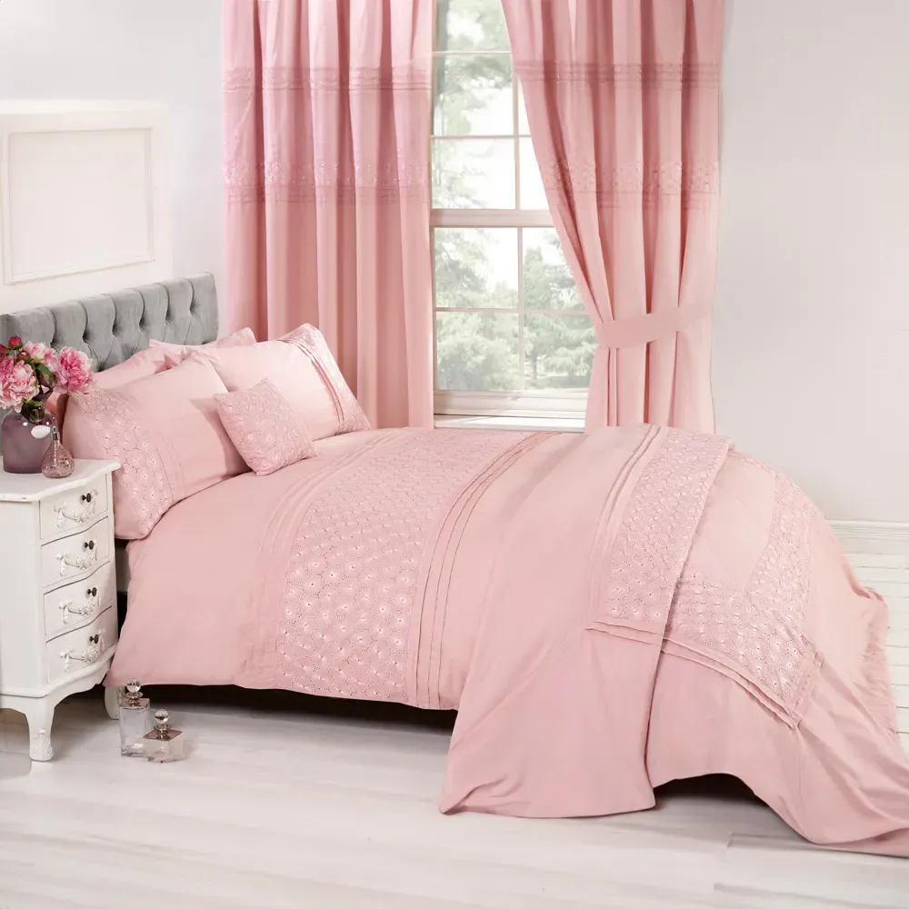 Everdean Single Duvet Set - Pink image