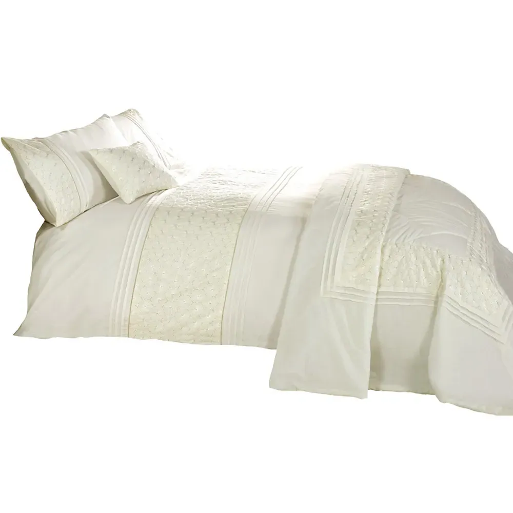 Everdean Super King Duvet Set - Cream