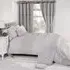 Everdean Super King Size Duvet Set - Silver, Cream