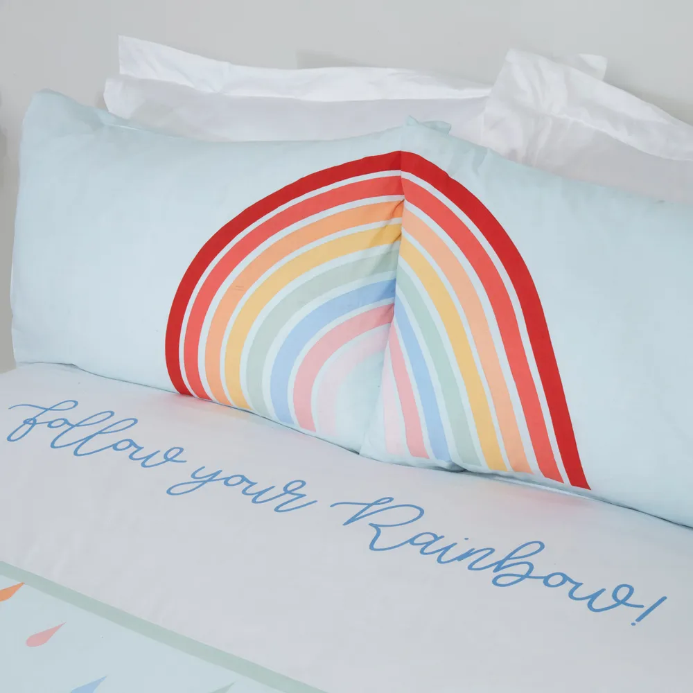 Follow Your Rainbow Double Duvet Set - Multicolour