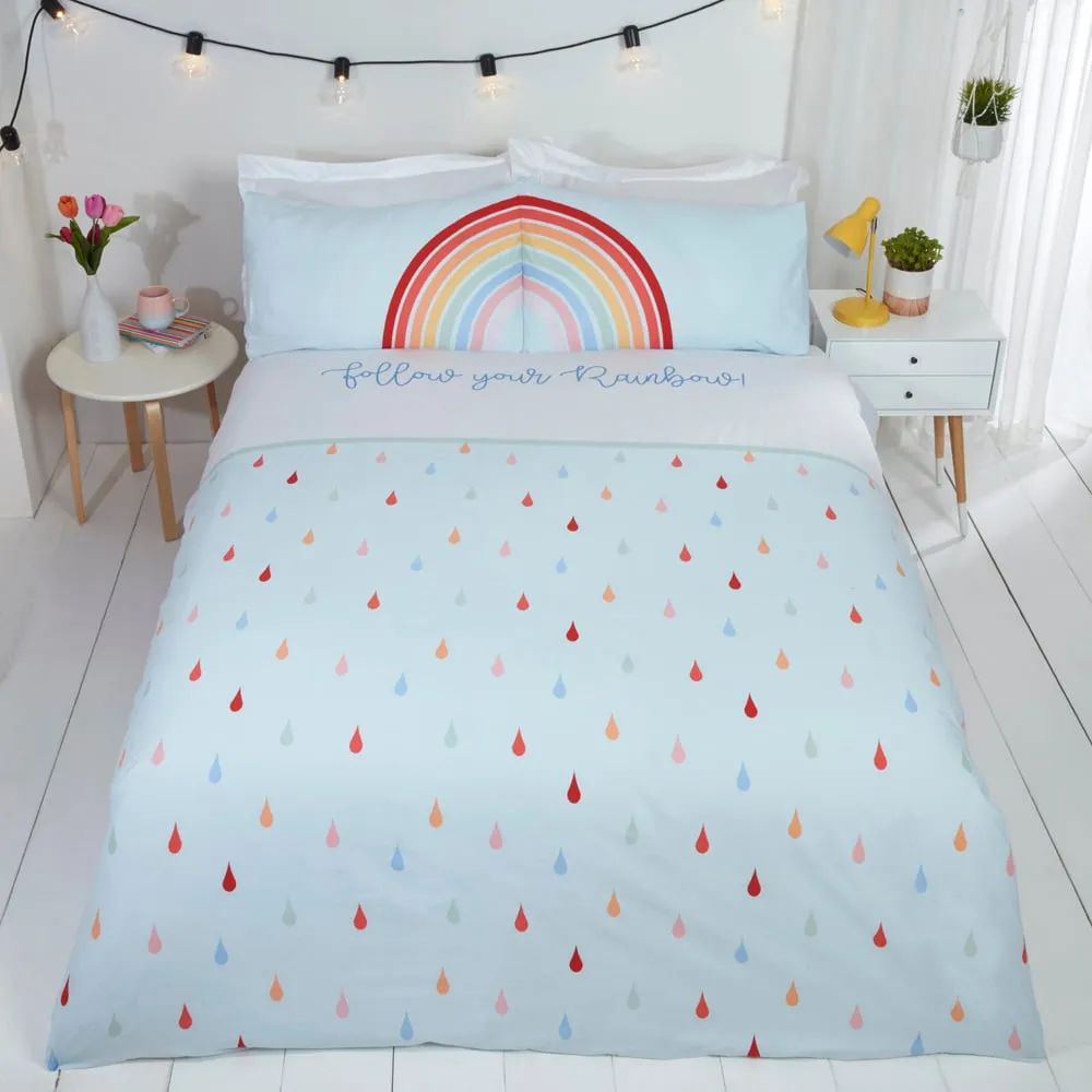 Follow Your Rainbow King Size Duvet Set - Multicolour