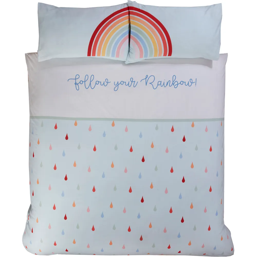 Follow Your Rainbow Single Duvet Set - Multicolour