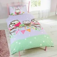 Goodnight Sweetheart Single Duvet Cover Set - Pink