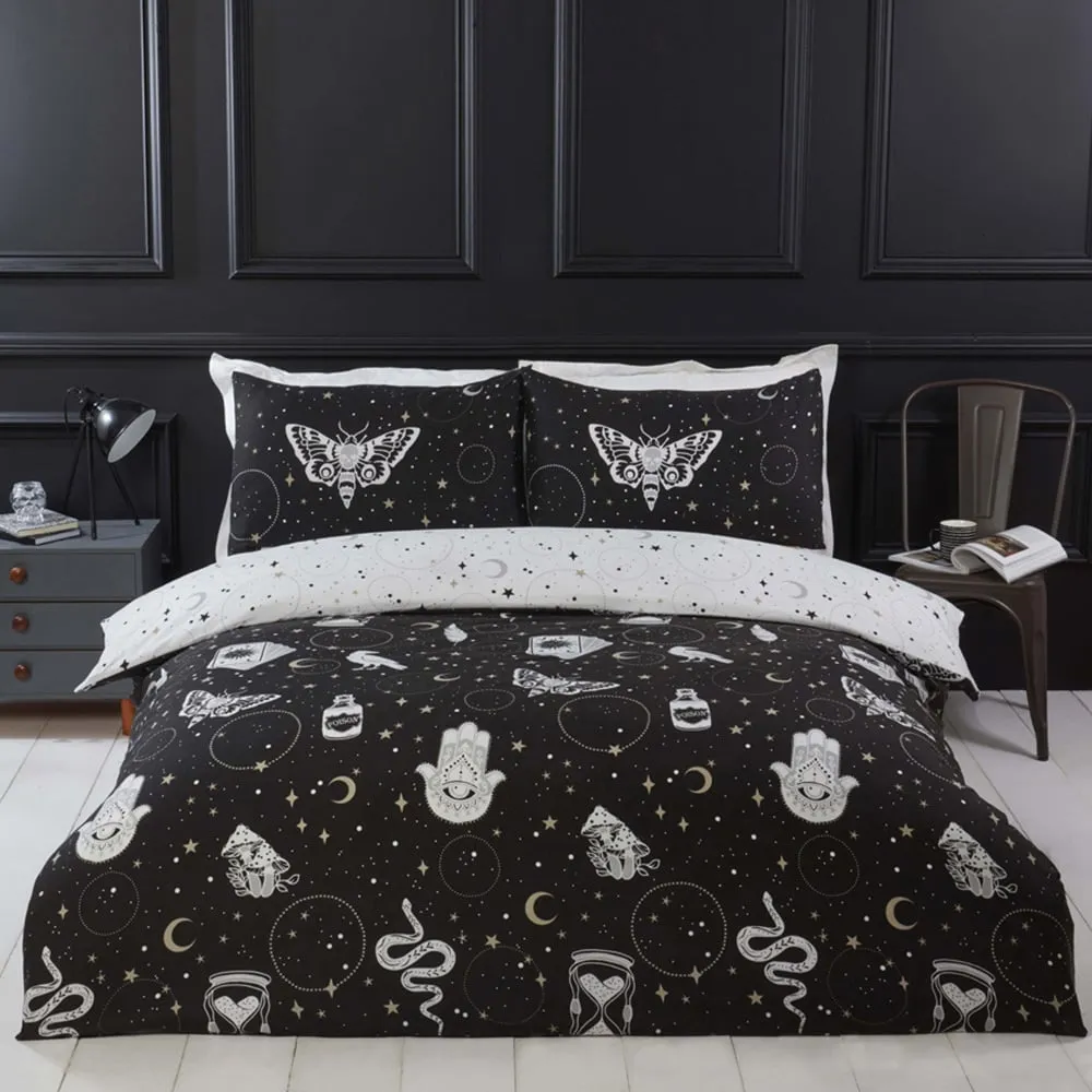 Gothic Magick Double Duvet Set - Multi, Microfibre