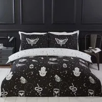 Gothic Magick Single Duvet Set - Multi, Microfibre