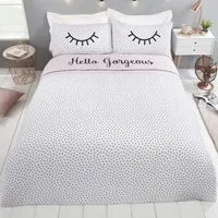 Hello Gorgeous Double Duvet Set - Multicolour