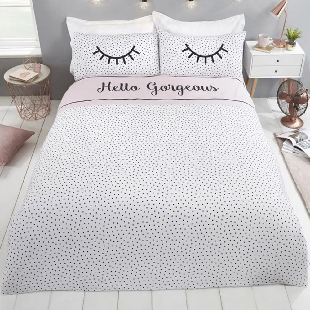 Hello Gorgeous Double Duvet Set - Multicolour