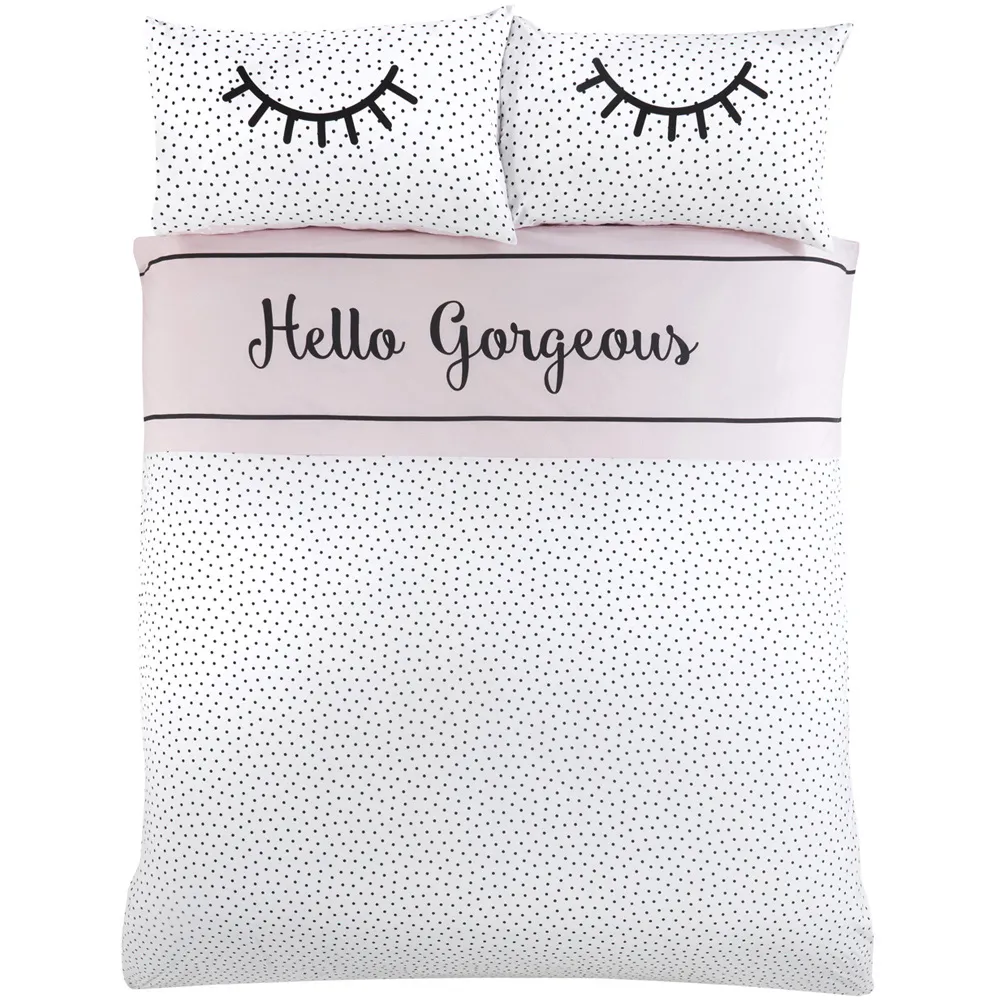 Hello Gorgeous King Size Duvet Set - Multicolour