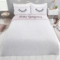 Hello Gorgeous King Size Duvet Set - Multicolour