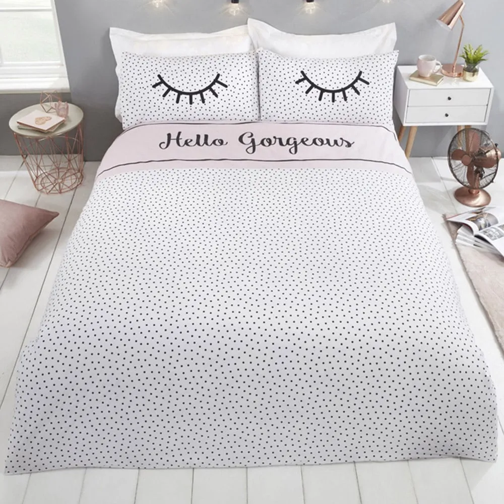 Hello Gorgeous King Size Duvet Set - Multicolour
