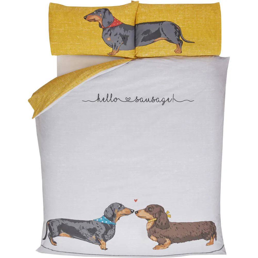 Hello Sausage Single Duvet Set - Multi