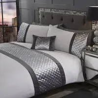 Hollywood King Size Duvet Set - Silver