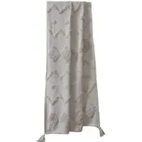 Juniper Tufted Cotton Throw Blanket - Silver