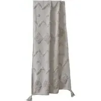 Juniper Tufted Cotton Throw Blanket - Silver