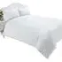 King 400 Thread Count Quilt Cover - White, Cotton Percale