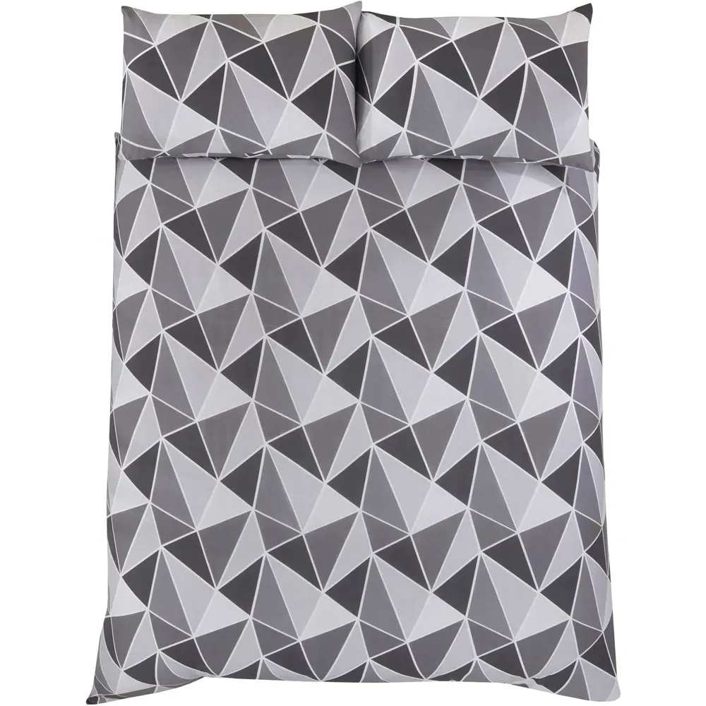 Leo King Size Duvet Set - Grey
