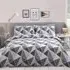 Leo King Size Duvet Set - Grey