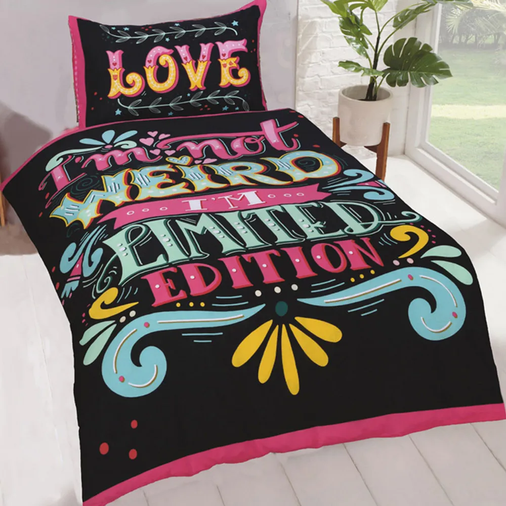 Limited Edition Single Duvet Cover Set - Multi