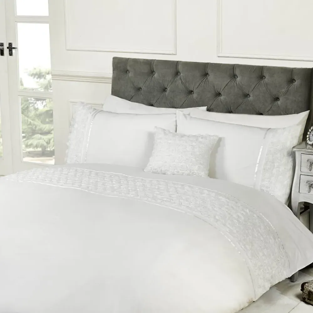 Limoges Boudoir Cushion - White