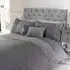 Limoges Double Duvet Set with Ruffles - Grey