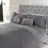 Limoges King Size Duvet Set with Ruffle Design - Silver