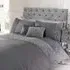 Limoges Single Duvet Set with Ruffles - Grey