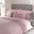 Limoges Super King Duvet Set with Ruffles - Pink