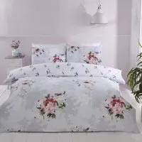 Margo Single Duvet Set - Grey, Microfibre