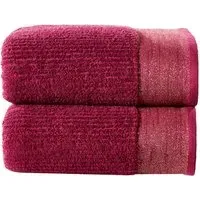 Mayfair Bath Sheet Bundle Set of 2 - Purple, Cotton