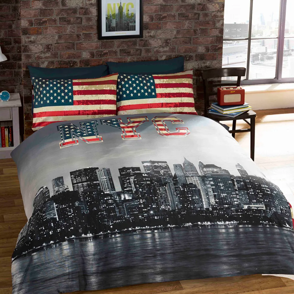 NYC King Size Duvet Set - Multicolour