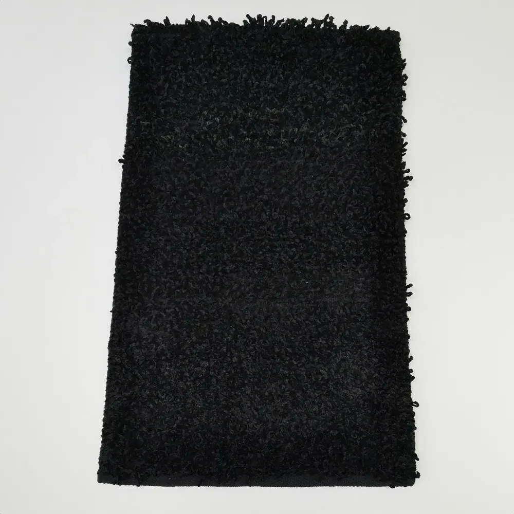 Oxford Shaggy Super Absorbent Rug - Black