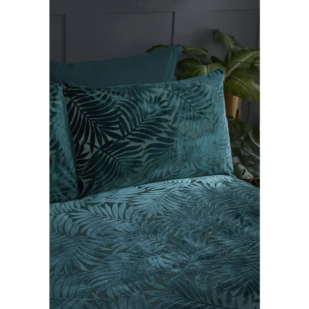Paloma Double Duvet Set - Emerald, Velvet