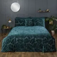 Paloma Double Duvet Set - Emerald, Velvet