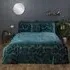 Paloma King Size Duvet Set - Emerald, Velvet