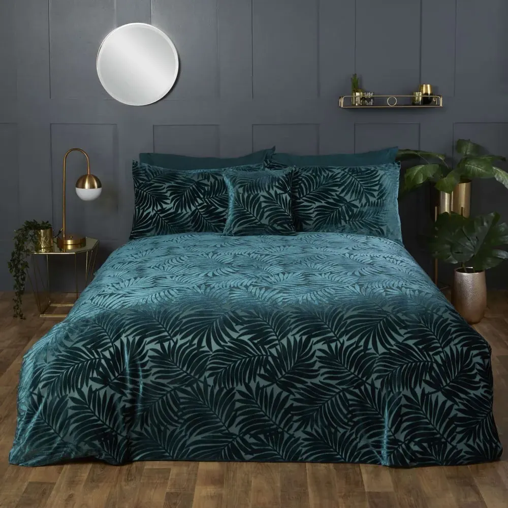 Paloma Super King Duvet Set - Emerald, Velvet