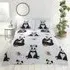 Pandas King Size Duvet Set - Multi, Polycotton
