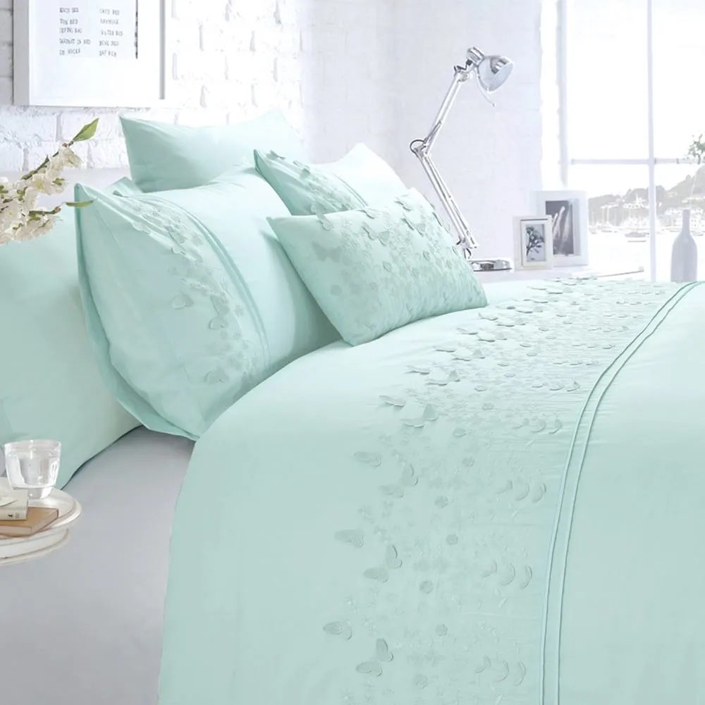 Papillon Double Duvet Set - Blue