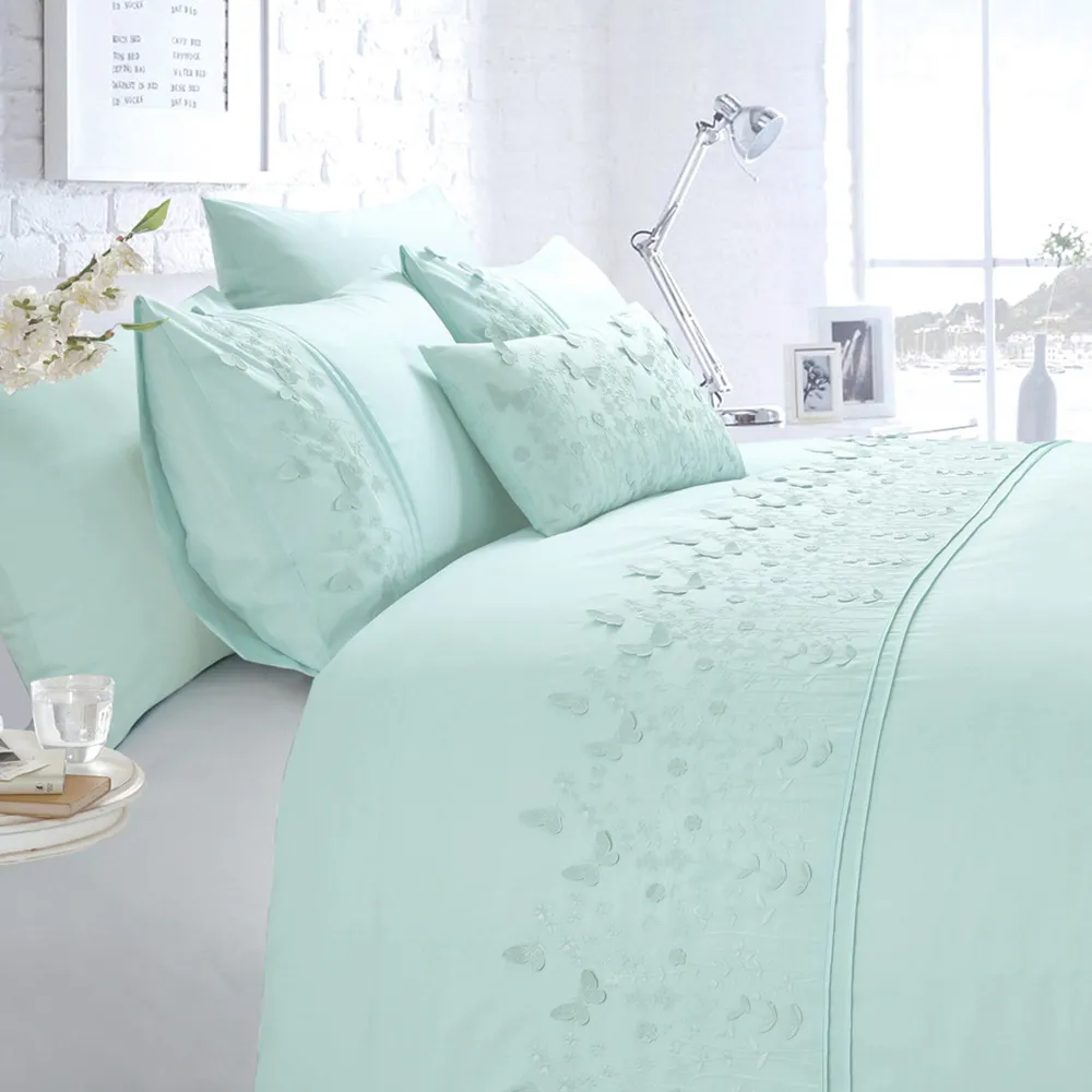 Papillon Single Duvet Set - Blue