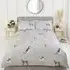 Paws and Tails King Size Duvet Set - Grey, Microfibre