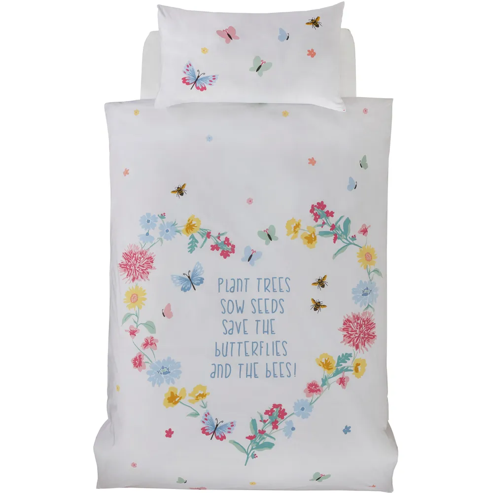 PH Butterflies and Bees Single Duvet Cover Set - Multi