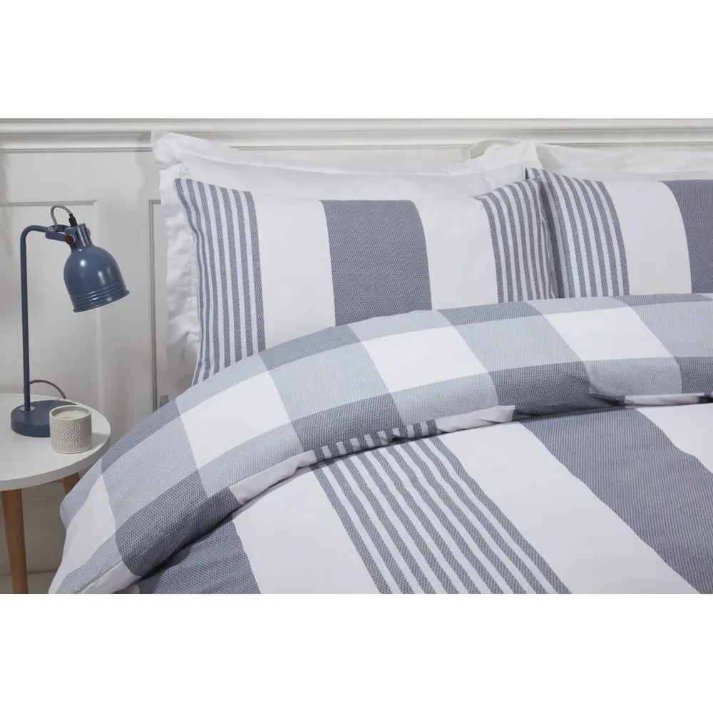 PH Chambray Double Duvet Set - Blue, Cotton